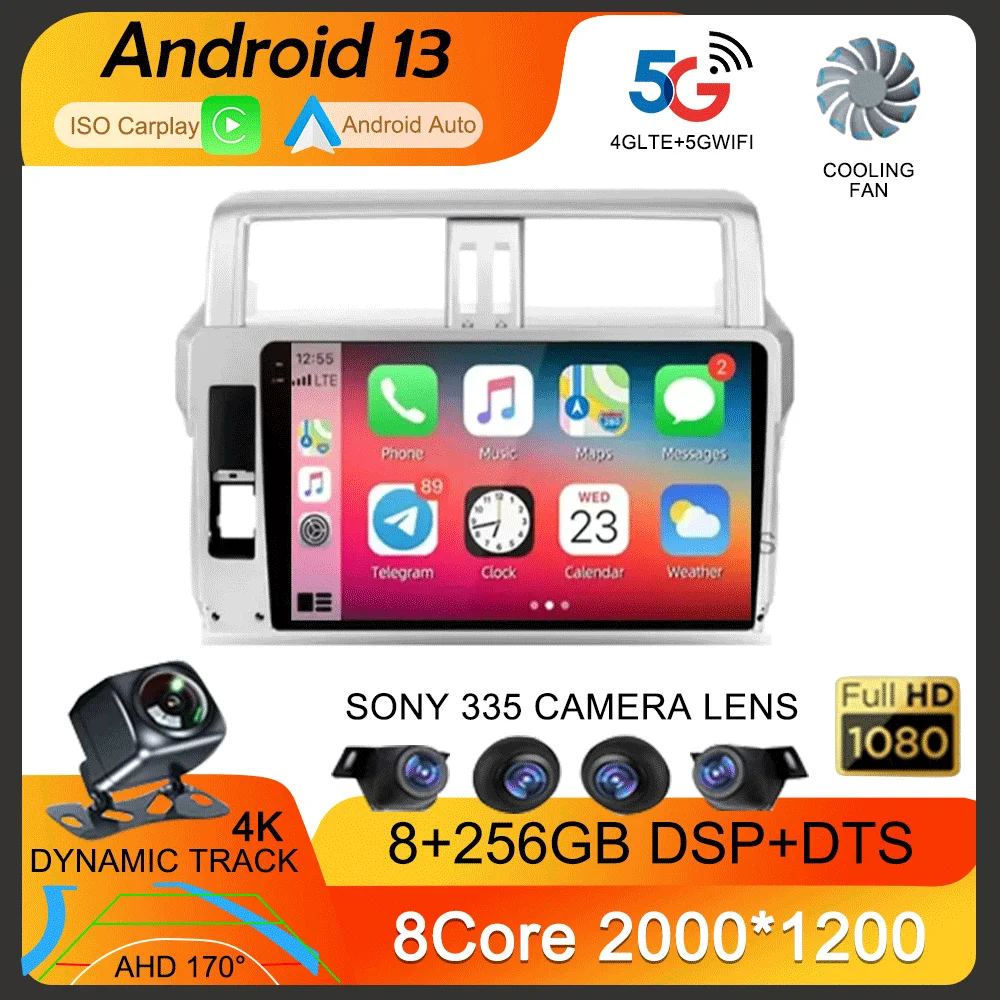 Автомобильный мультимедийный видеоплеер Android 13, радио, стерео для Toyota Land Cruiser Prado 150 2013 2014 2015-2017, 2din GPS Carplay
Автомобильный мультимедийный видеоплеер Android 13, радио, стерео для Toyota Land Cruiser Prado 150 2013 2014 2015-2017, 2din GPS Carplay