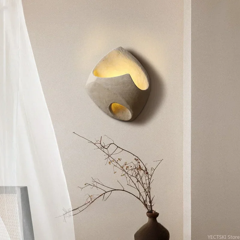 GHEUVNJ Cement wall lamp, living room bedroom bedside lamp, Japanese retro hotel background wall corridor decorative lamp
GHEUVNJ Cement wall lamp, living room bedroom bedside lamp, Japanese retro hotel background wall corridor decorative lamp