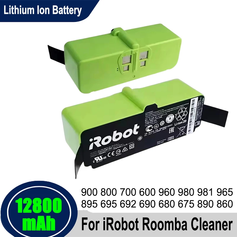 For iRobot Roomba robot vacuum cleaner 14.4V lithium-ion battery, 600 700 800 900 series 696 760 761 770 780 790 860 870
For iRobot Roomba robot vacuum cleaner 14.4V lithium-ion battery, 600 700 800 900 series 696 760 761 770 780 790 860 870