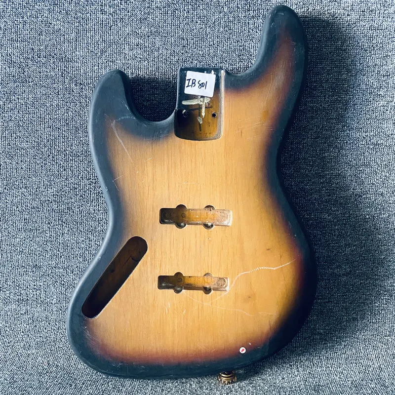 IB801 Sunburst Color Solid Alder Wood Left Hand Version Jazz Bass Body Semi Finishing with Paints Wood Damages for Replace diy
IB801 Sunburst Color Solid Alder Wood Left Hand Version Jazz Bass Body Semi Finishing with Paints Wood Damages for Replace diy