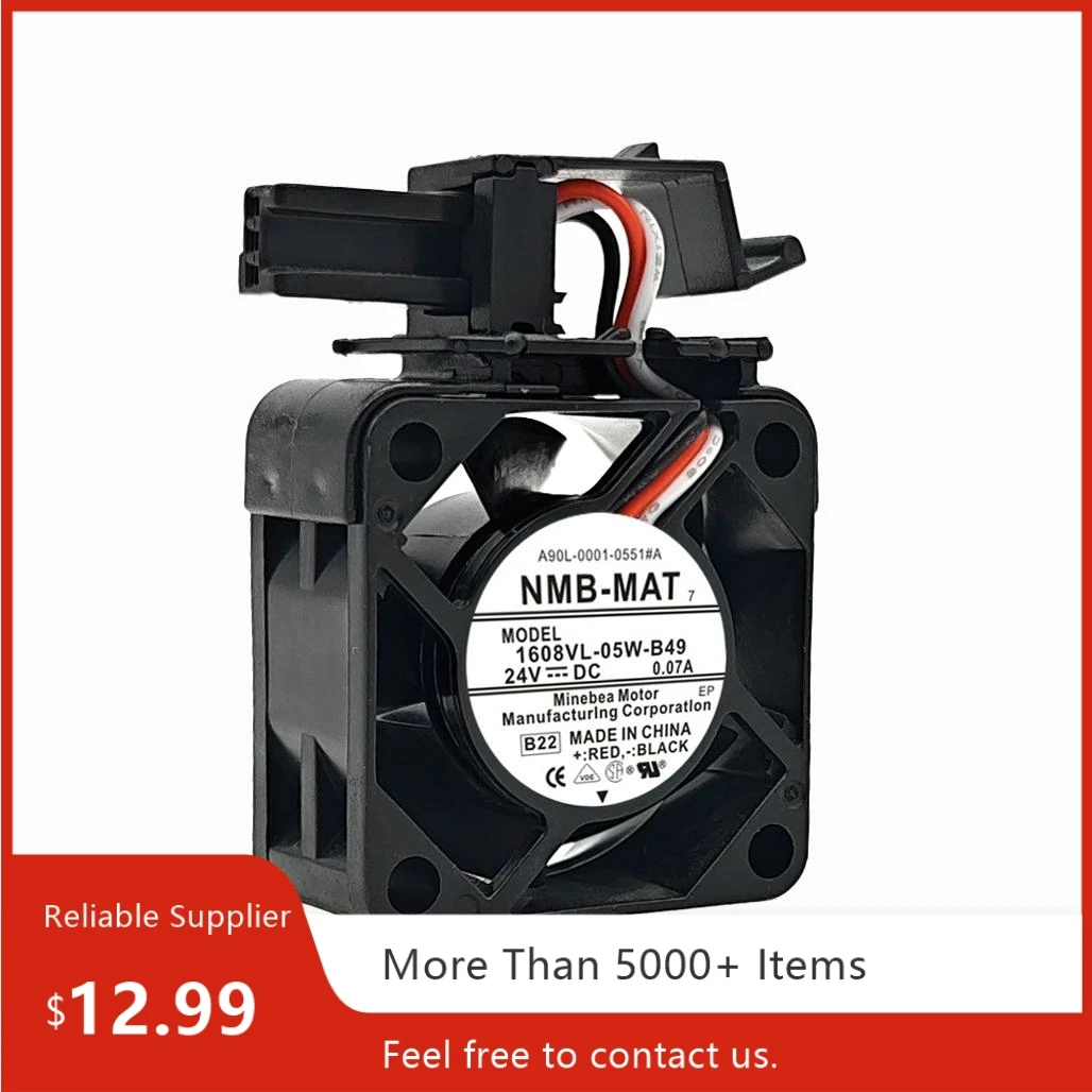 40mm X 20mm DC24V Fan for for NMB 1608VL-05W-B49 24V 4020 Fan for Fanuc Drive Cooling, Dual Ball Bearing
40mm X 20mm DC24V Fan for for NMB 1608VL-05W-B49 24V 4020 Fan for Fanuc Drive Cooling, Dual Ball Bearing