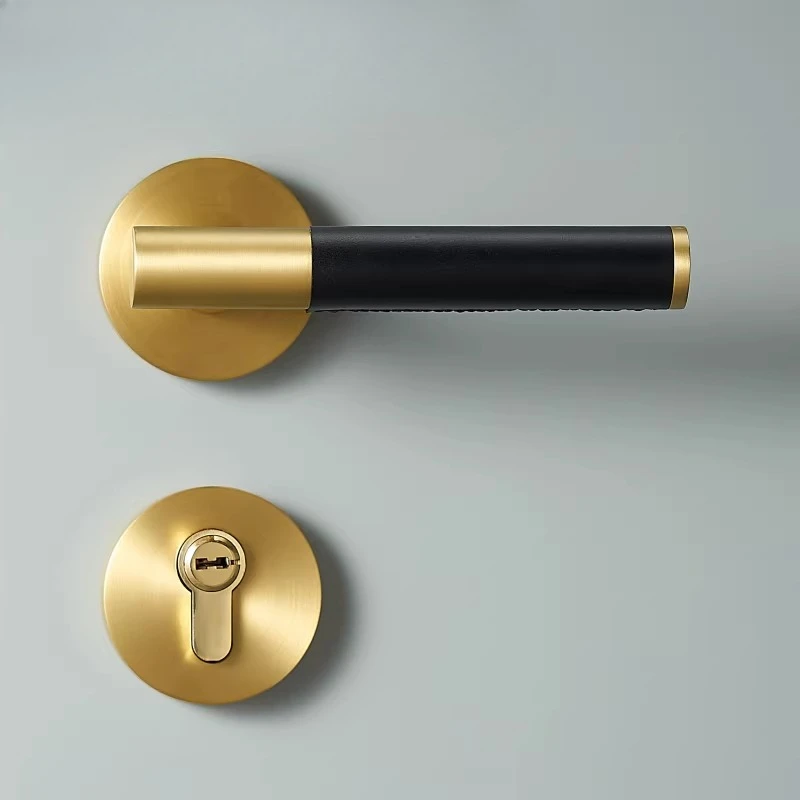 Daolu Brass Top Leather Modern Fashion Light Luxury Multi-color Design Interior Door Handle Double Open Mother Door Lock Copper
Daolu Brass Top Leather Modern Fashion Light Luxury Multi-color Design Interior Door Handle Double Open Mother Door Lock Copper