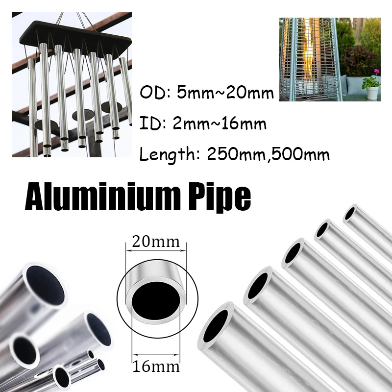 Aluminum round tube 6061 outer diameter 5-20mm inner 2-16mm Hard straight aluminum pipe thin thick wall
Aluminum round tube 6061 outer diameter 5-20mm inner 2-16mm Hard straight aluminum pipe thin thick wall
