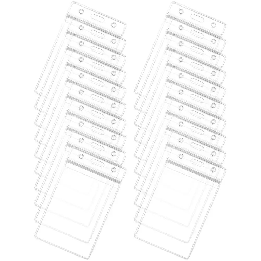 20pcs Waterproof ID Card Holder Clear PVC Sleeves Vertical Badge Cover Slim Lightweight Reusable Storage Protection
20pcs Waterproof ID Card Holder Clear PVC Sleeves Vertical Badge Cover Slim Lightweight Reusable Storage Protection
