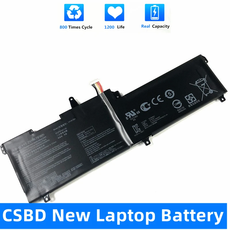 CSBD New C41N1541 Laptop Battery For ASUS ROG GL702 GL702V GL702VM GL702VS GL702VT GL702VM1A 0B200-02070000 15.2V 76WH
CSBD New C41N1541 Laptop Battery For ASUS ROG GL702 GL702V GL702VM GL702VS GL702VT GL702VM1A 0B200-02070000 15.2V 76WH