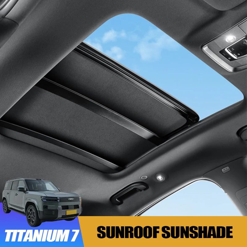 Car Sunroof Sunshade for BYD Leopard Titanium 7 Electrostatic Cling Canopy Sunscreen Shield Automotive Modification Accessories
Car Sunroof Sunshade for BYD Leopard Titanium 7 Electrostatic Cling Canopy Sunscreen Shield Automotive Modification Accessories