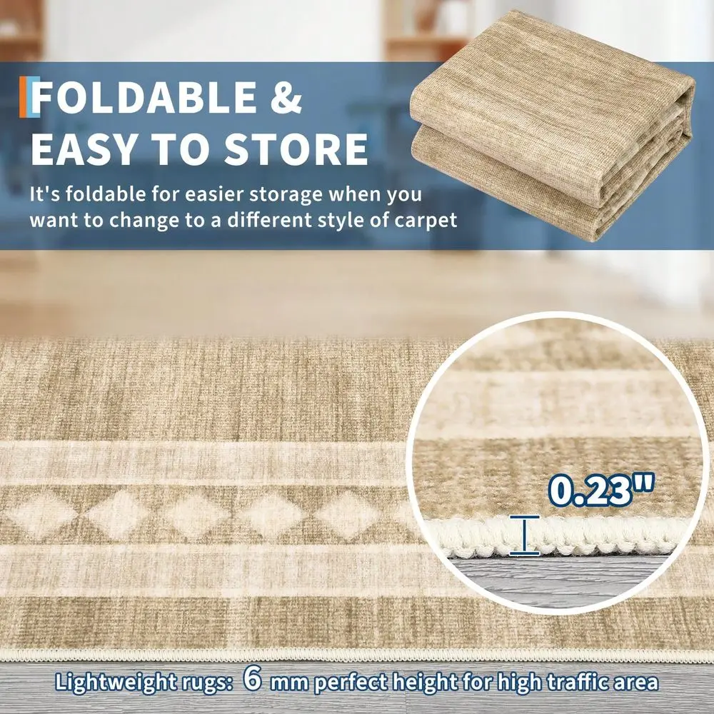 Geometric Rug Border Solid Color Carpet Soft Thin Rug Foldable Indoor Carpet With NonSlip Backing For Bedroom Office Restaurant
Geometric Rug Border Solid Color Carpet Soft Thin Rug Foldable Indoor Carpet With NonSlip Backing For Bedroom Office Restaurant