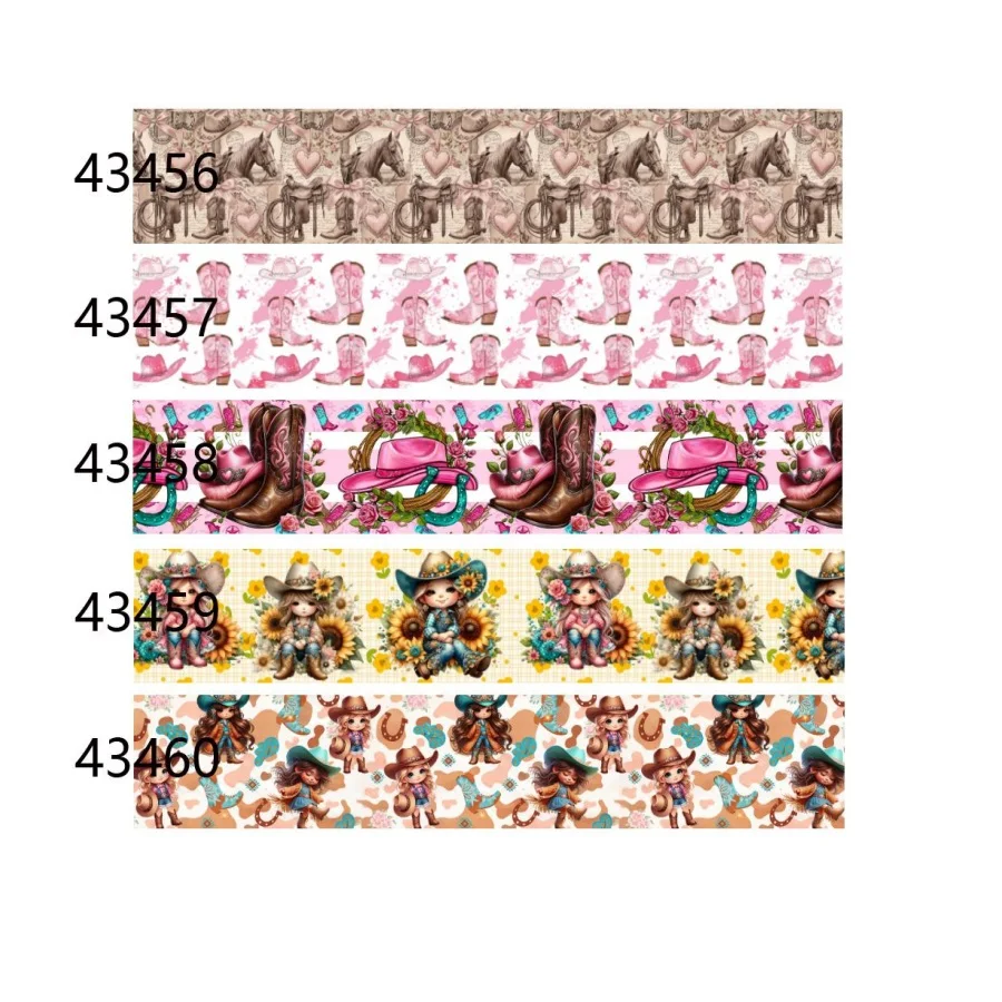 50Yards Western Cowgirl Grosgrain Ribbon Heat Transfer Printed for Hairbows Craft Materials DIY Accessories
50Yards Western Cowgirl Grosgrain Ribbon Heat Transfer Printed for Hairbows Craft Materials DIY Accessories
