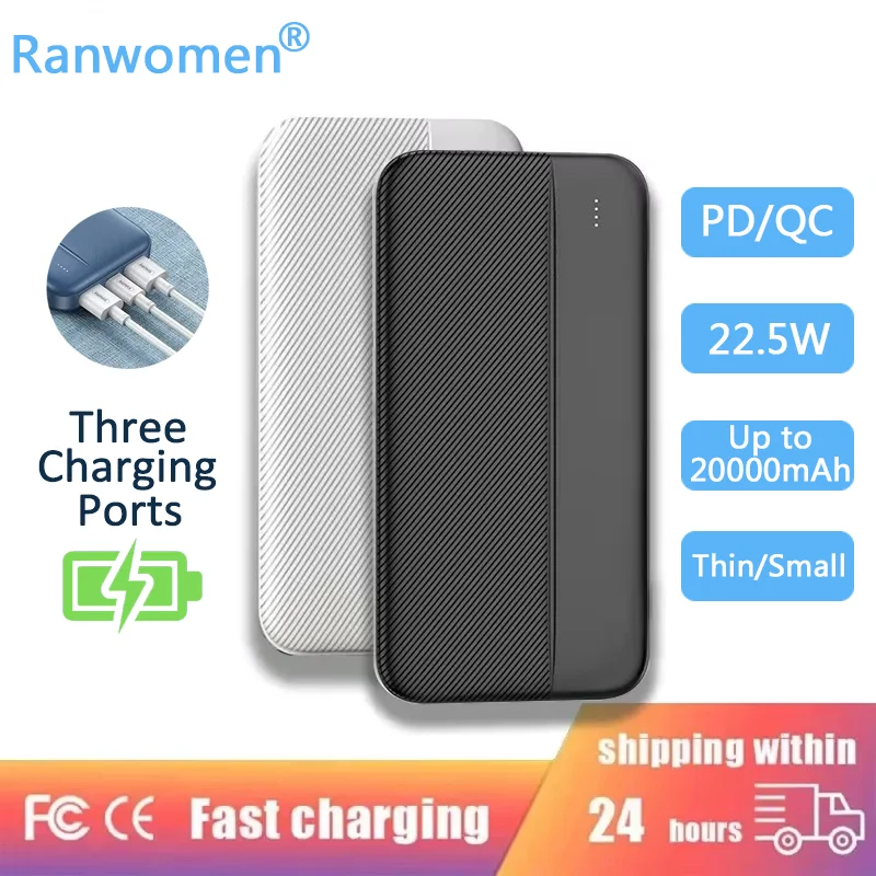 20000mAh Power Bank PD QC 22.5w Super Fast Charging External Large Battery Capacity For iPhone 15 Xiaomi Samsung Travel Battery
20000mAh Power Bank PD QC 22.5w Super Fast Charging External Large Battery Capacity For iPhone 15 Xiaomi Samsung Travel Battery