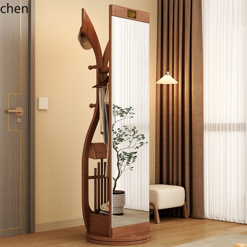 HXL walnut full-length mirror hanging hanger integrated light luxury high-end full-body floor mirror mobile rotating fitting
HXL walnut full-length mirror hanging hanger integrated light luxury high-end full-body floor mirror mobile rotating fitting