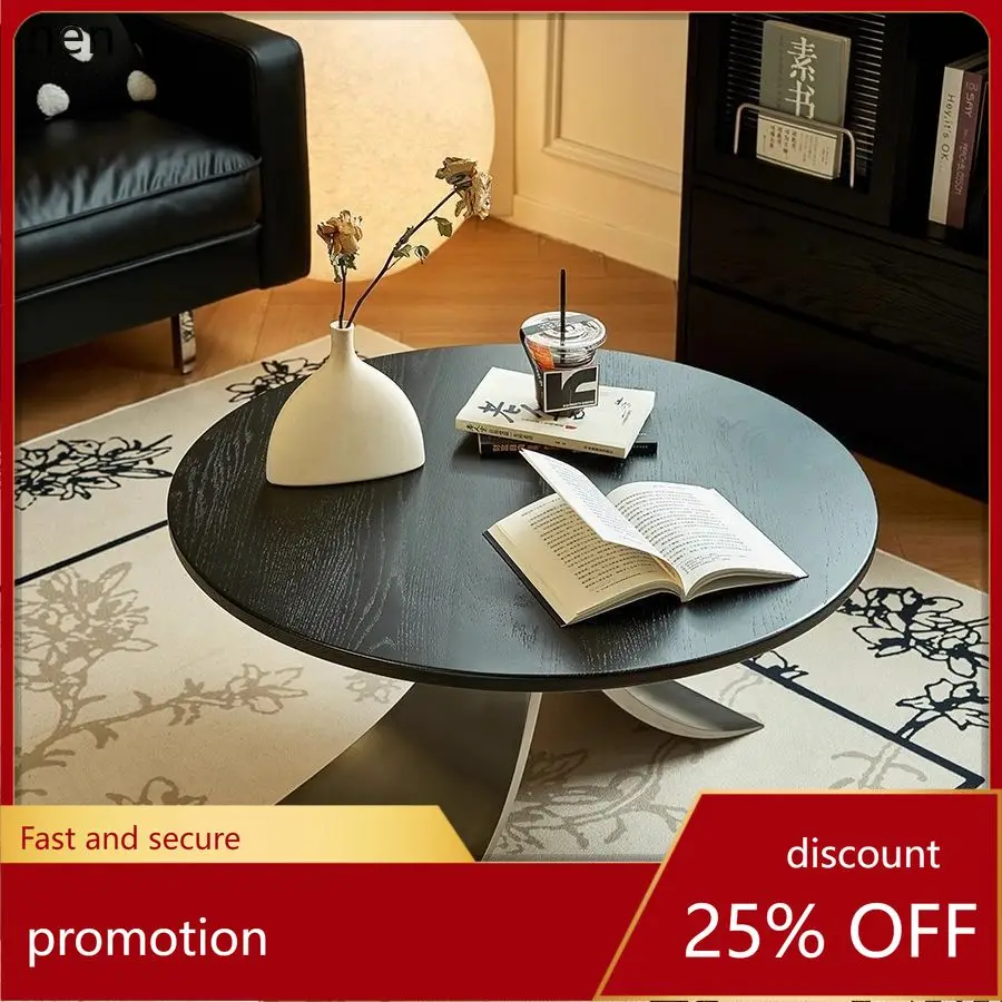 CZ Retro Living Room Home Round Coffee Table Modern Minimalist Small Apartment Tea Table
CZ Retro Living Room Home Round Coffee Table Modern Minimalist Small Apartment Tea Table