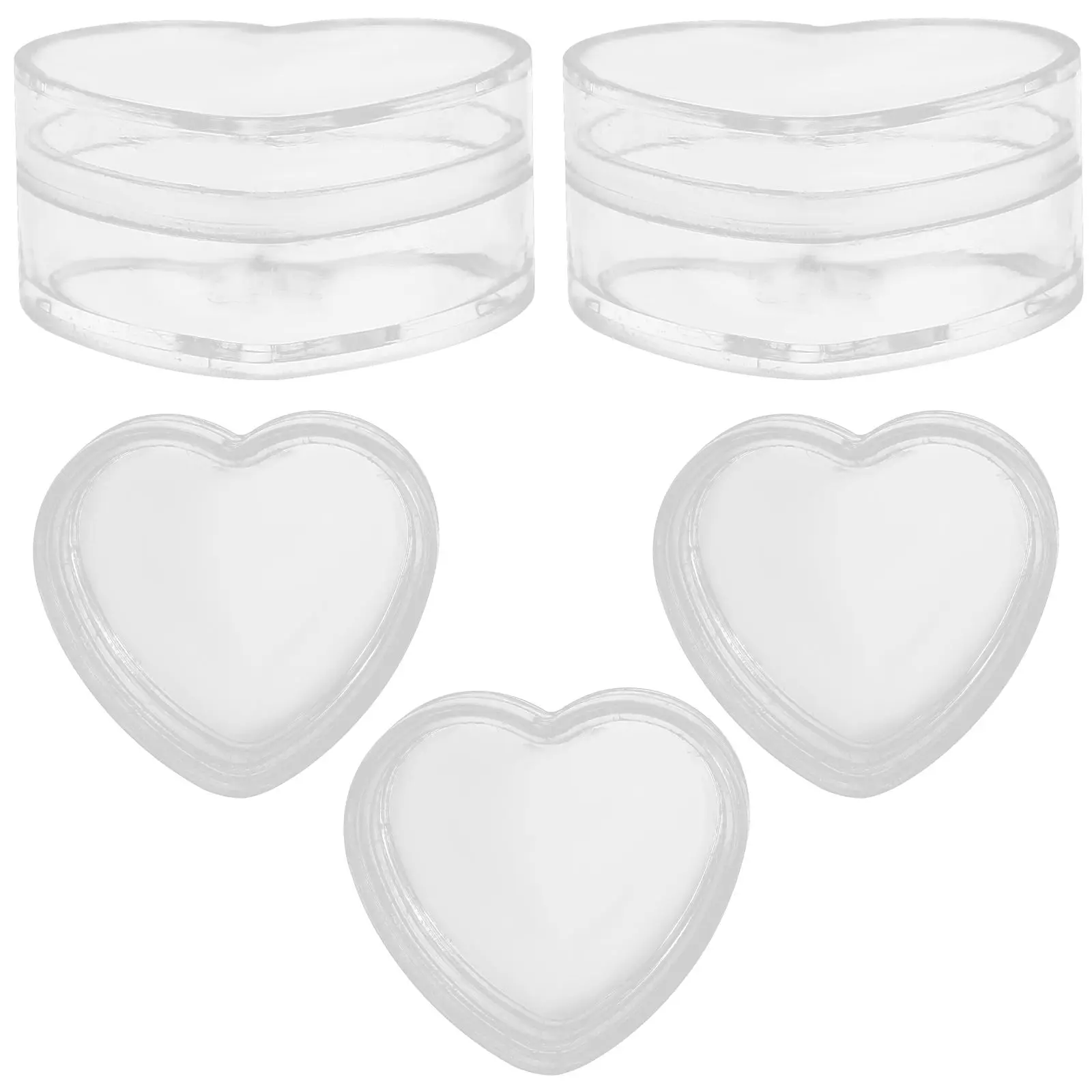 5pcs Heart Shape Jewelry Boxes Clear Transparent Storage Case y Treats Gifts Small Accessories ganization
5pcs Heart Shape Jewelry Boxes Clear Transparent Storage Case y Treats Gifts Small Accessories ganization