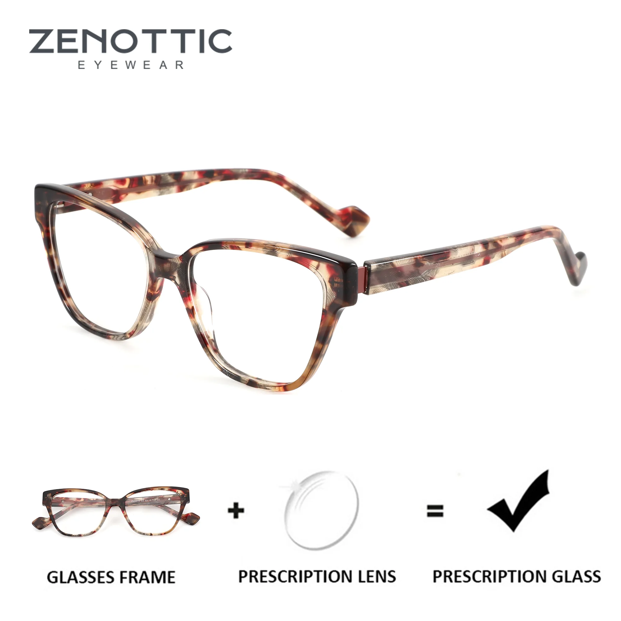 ZENOTTIC (S Size) Modish Acetate Butterfly Prescription Glasses For Women Photochromic Multifocal Optical Lenses With Recipe
ZENOTTIC (S Size) Modish Acetate Butterfly Prescription Glasses For Women Photochromic Multifocal Optical Lenses With Recipe