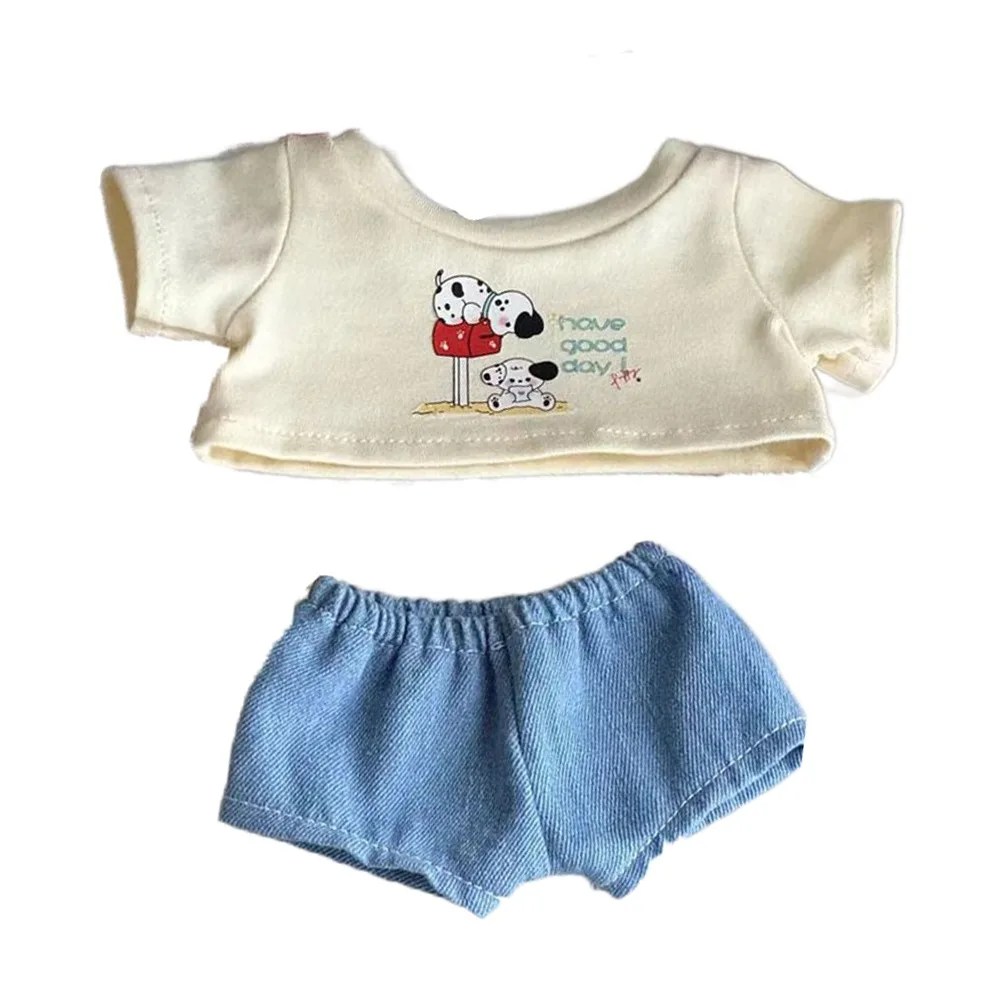 1 set Cartoon Dog 20cm Cotton Doll Clothes Denim Shorts T-shirt Cotton Doll's Clothes Outfit Mini Doll Clothes 20cm Cotton Doll
1 set Cartoon Dog 20cm Cotton Doll Clothes Denim Shorts T-shirt Cotton Doll's Clothes Outfit Mini Doll Clothes 20cm Cotton Doll