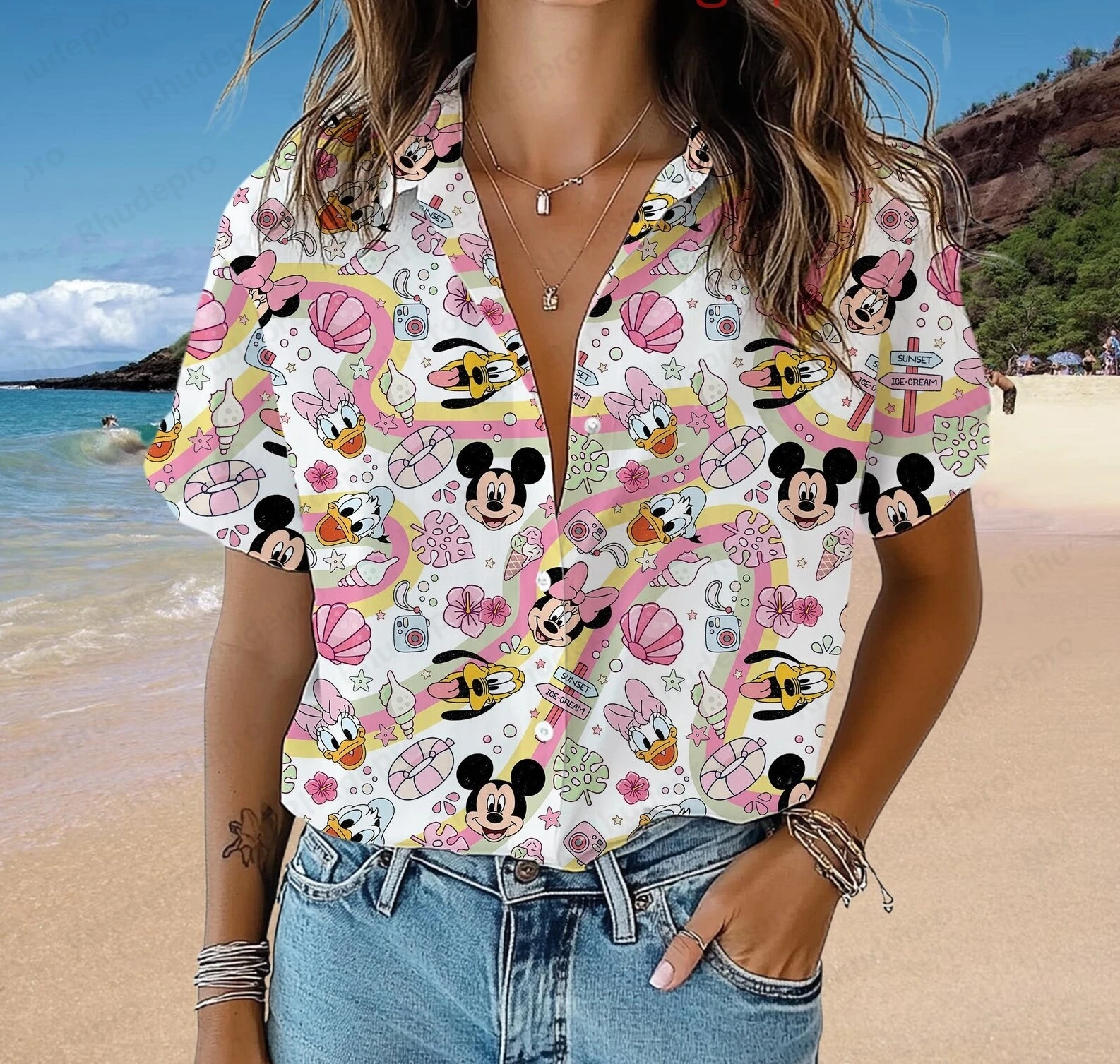 Disney Cute Goofy Women's Shirt Fashion Button Up Hawaiian Shirts Tops Summer Casual Womens Short Sleeve Beach Shirts Tshirt
Disney Cute Goofy Women's Shirt Fashion Button Up Hawaiian Shirts Tops Summer Casual Womens Short Sleeve Beach Shirts Tshirt
