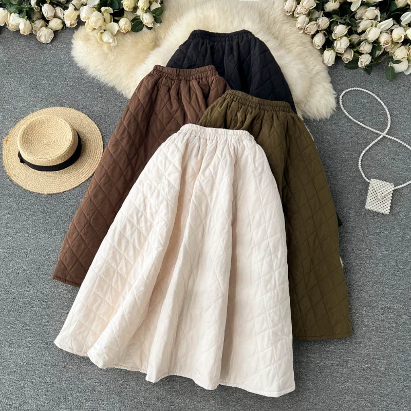 Korean Style Skirts Autumn High Waist Elastic Jupe A-line Black Mujer Long Bust Skirt Casual Women Clothes
Korean Style Skirts Autumn High Waist Elastic Jupe A-line Black Mujer Long Bust Skirt Casual Women Clothes