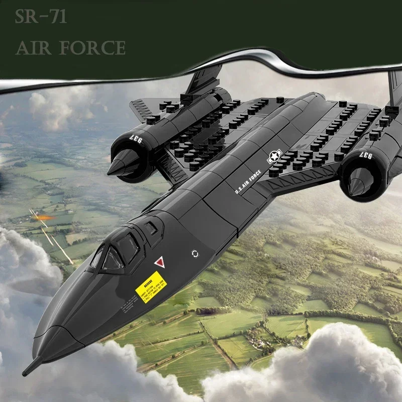 183 шт., США ВВС SR-71, новая модель самолета Blackbird, модель самолета из сплава, истребитель, сборка строительного блока, игрушка, детский блок
183 шт., США ВВС SR-71, новая модель самолета Blackbird, модель самолета из сплава, истребитель, сборка строительного блока, игрушка, детский блок