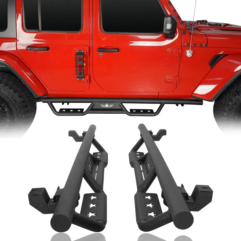 Подножки-пороги (нерф-бары) для Jeep Wrangler JL 2018-2025 гг.
Подножки-пороги (нерф-бары) для Jeep Wrangler JL 2018-2025 гг.