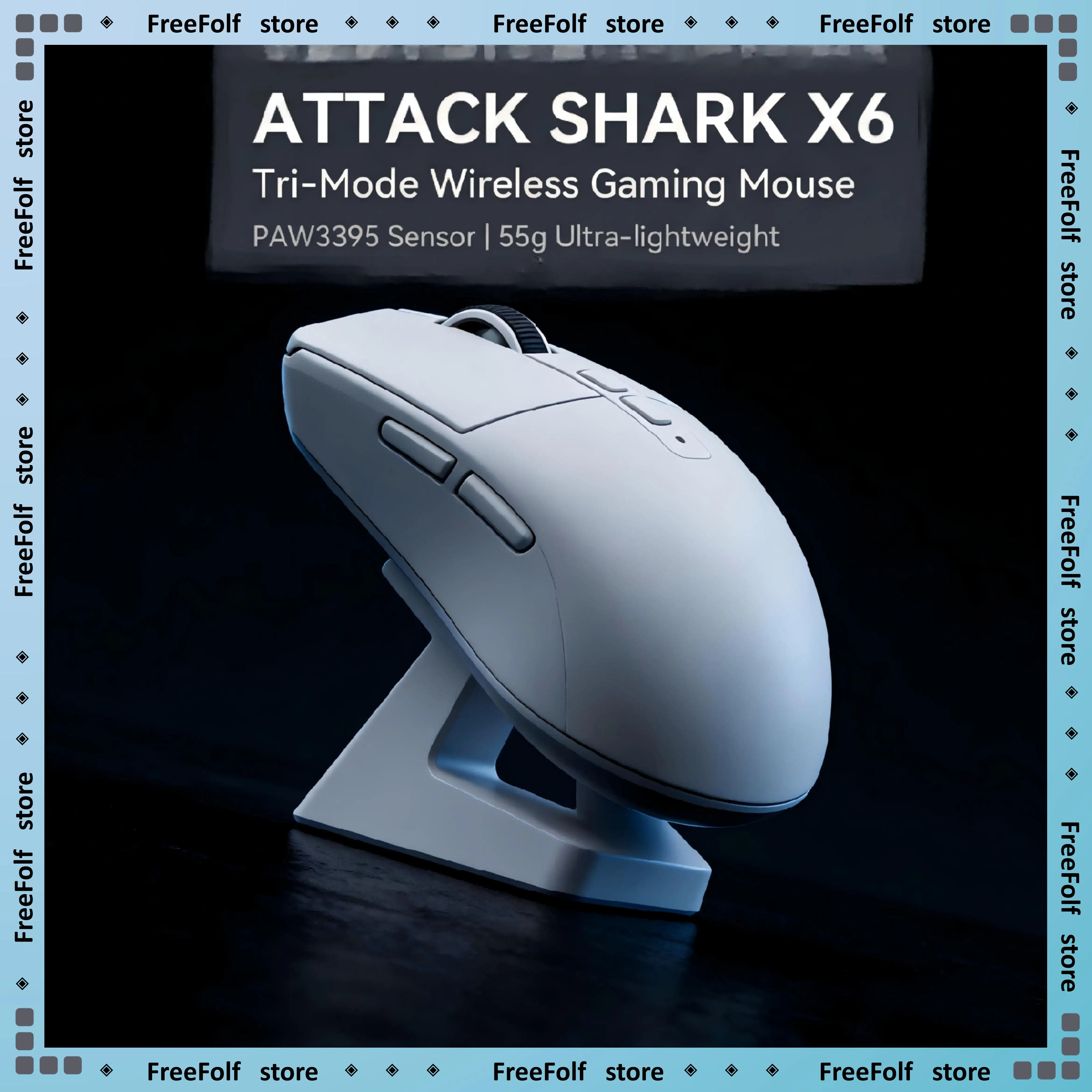 ATTACK SHARK X6 Wireless Gaming Mouse, Wired/2.4G/BT5.2 Tri-Mode, 80M HUANO Pink Spots Switch, Magnetic RGB Dock
ATTACK SHARK X6 Wireless Gaming Mouse, Wired/2.4G/BT5.2 Tri-Mode, 80M HUANO Pink Spots Switch, Magnetic RGB Dock