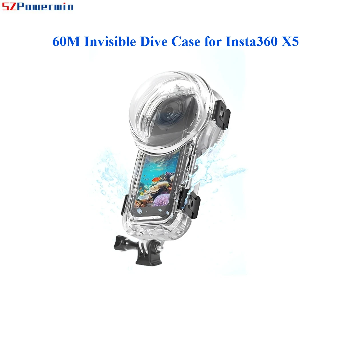 SZPowerwin Invisible Dive Case for Insta360 X5 60m/196ft Waterproof Case Underwater Diving Housing Shell Protective Case
SZPowerwin Invisible Dive Case for Insta360 X5 60m/196ft Waterproof Case Underwater Diving Housing Shell Protective Case