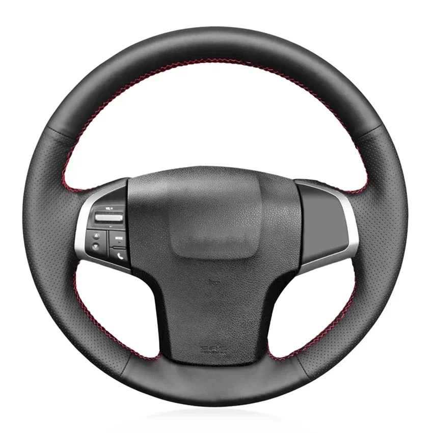 Black Faux Leather Car Steering Wheel Cover for Isuzu D-MAX mu-X Holden Colorado Chevrolet Colorado Trailblazer 2012-2020
Black Faux Leather Car Steering Wheel Cover for Isuzu D-MAX mu-X Holden Colorado Chevrolet Colorado Trailblazer 2012-2020