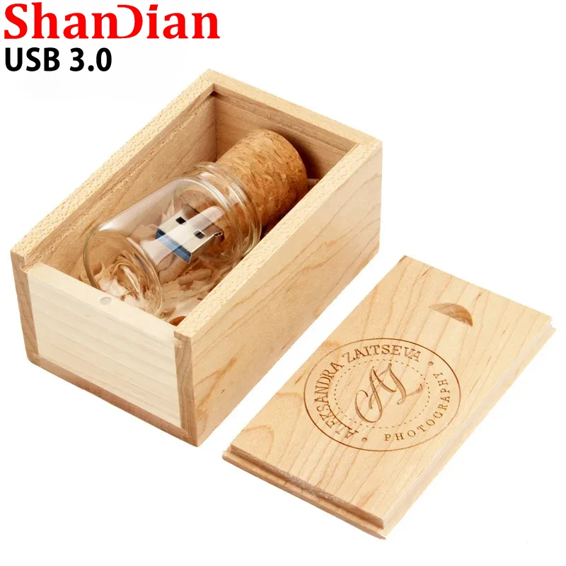 SHANDIAN Glass Bottle USB3.0 Flash Drive 4GB 8GB 16GB 32GB 64GB Photography Gifts Pen Drives Free Custom LOGO Memory Stick
SHANDIAN Glass Bottle USB3.0 Flash Drive 4GB 8GB 16GB 32GB 64GB Photography Gifts Pen Drives Free Custom LOGO Memory Stick