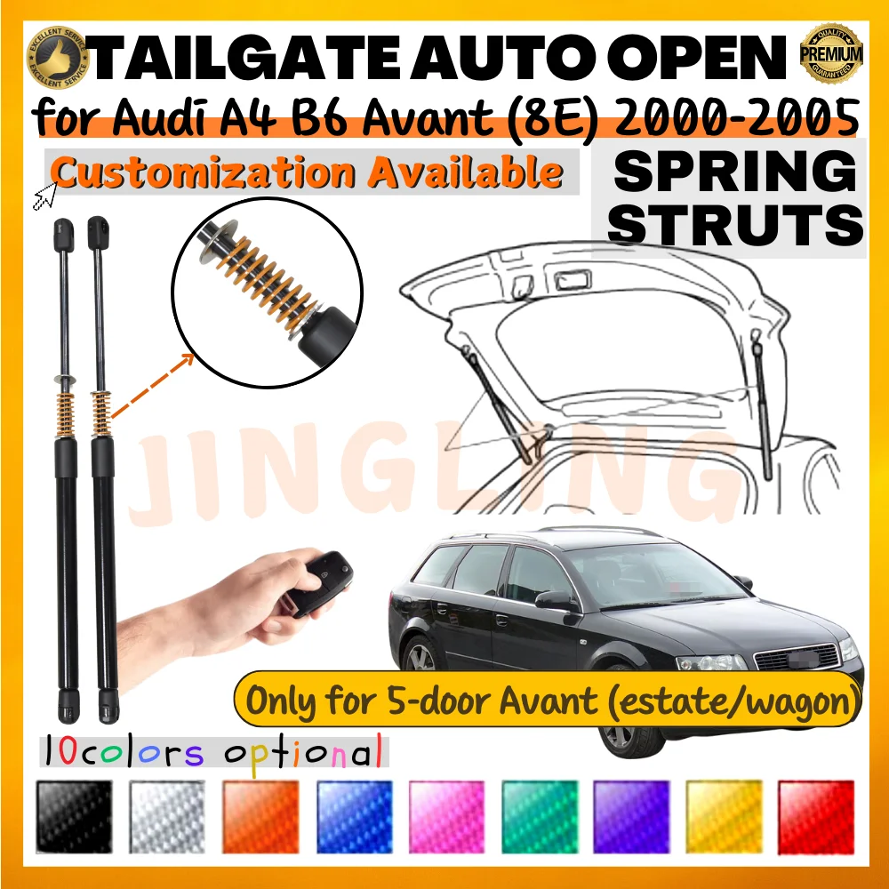 Qty(2) Trunk Struts with Springs for Audi A4 B6 Avant (8E) 2000-2005 Rear Tailgate Boot Lift Supports Shock Absorbers Dampers
Qty(2) Trunk Struts with Springs for Audi A4 B6 Avant (8E) 2000-2005 Rear Tailgate Boot Lift Supports Shock Absorbers Dampers