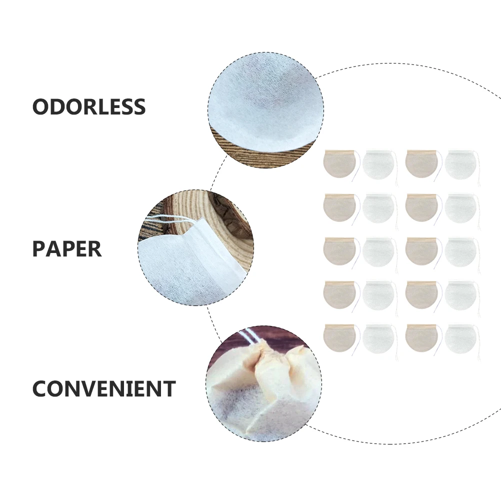 200Pcs Drawstring Spice Filter Pouches Strong Seepage Tea Coffee Herbs Decoction Chinese Medicine Brewing Tea Infuser Bag
200Pcs Drawstring Spice Filter Pouches Strong Seepage Tea Coffee Herbs Decoction Chinese Medicine Brewing Tea Infuser Bag