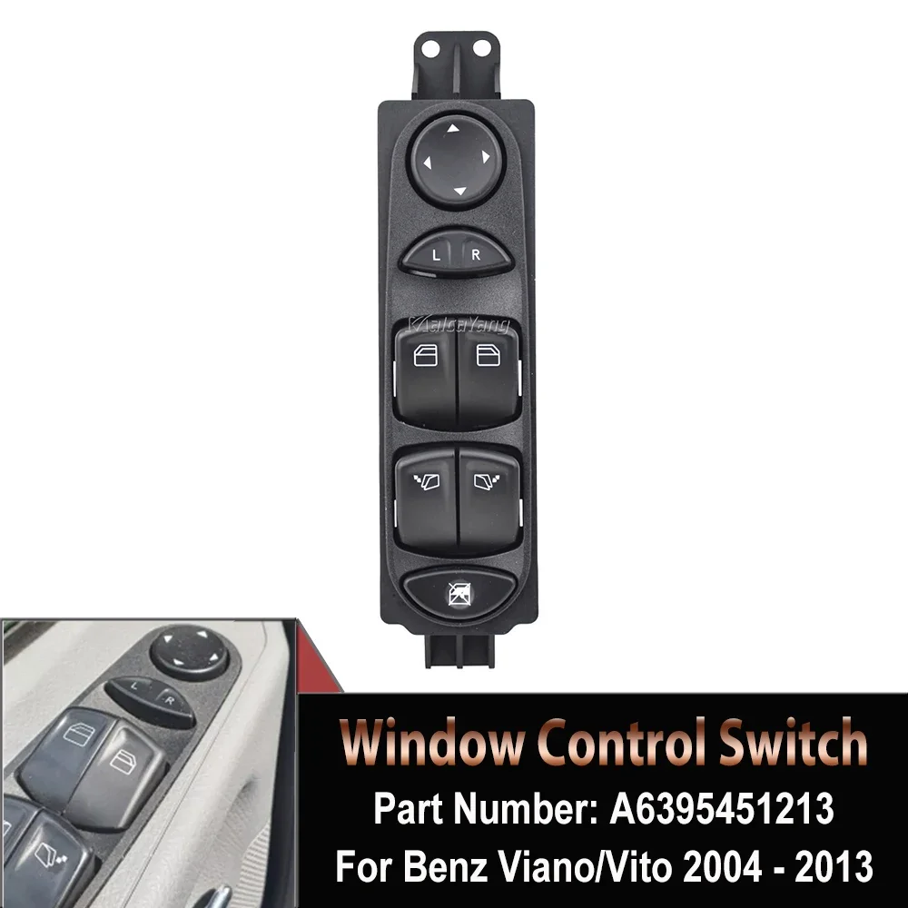 A6395451213 6395451213 For Mercedes Vito Viano 2003-2013 Electric Power Window and Wing Mirror Control Switch Lifter Button
A6395451213 6395451213 For Mercedes Vito Viano 2003-2013 Electric Power Window and Wing Mirror Control Switch Lifter Button