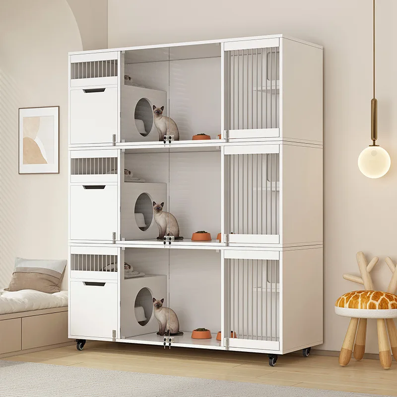 Solid wood cat villa pet cabinet cage household indoor nest house oversized space house house cabinet
Solid wood cat villa pet cabinet cage household indoor nest house oversized space house house cabinet