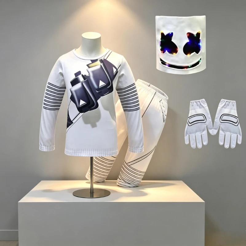 Fortnite Kids Cosplay Costume Set with DJ LED Mask And Hoodie Grinch Theme Boys Halloween Party Outfit
Fortnite Kids Cosplay Costume Set with DJ LED Mask And Hoodie Grinch Theme Boys Halloween Party Outfit