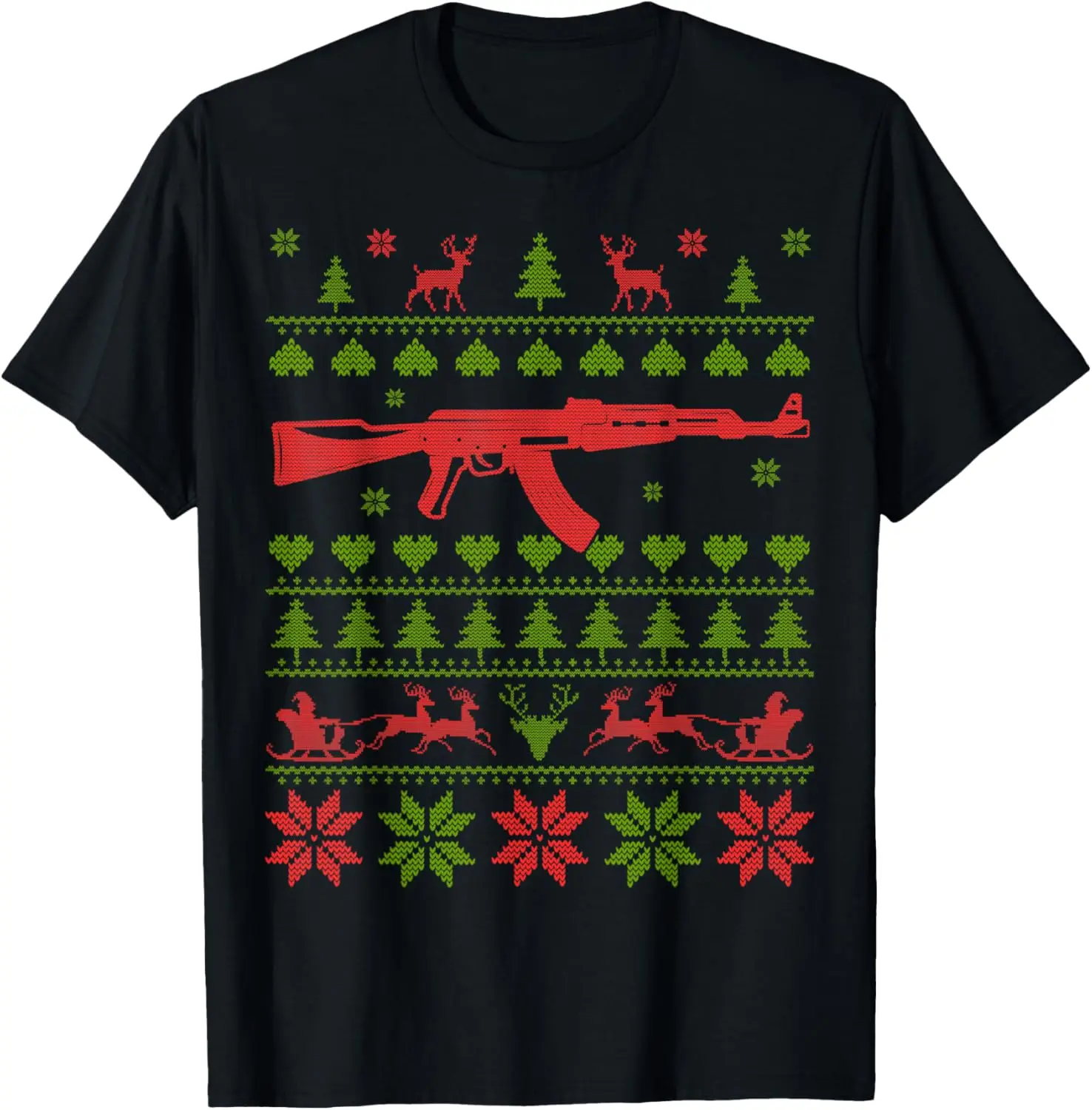 AK-47 AKM Assault Rifles Ugly Christmas Sweater T-Shirt 100% Cotton O-Neck Short Sleeve Summer Casual Mens T-shirt Streetwear
AK-47 AKM Assault Rifles Ugly Christmas Sweater T-Shirt 100% Cotton O-Neck Short Sleeve Summer Casual Mens T-shirt Streetwear
