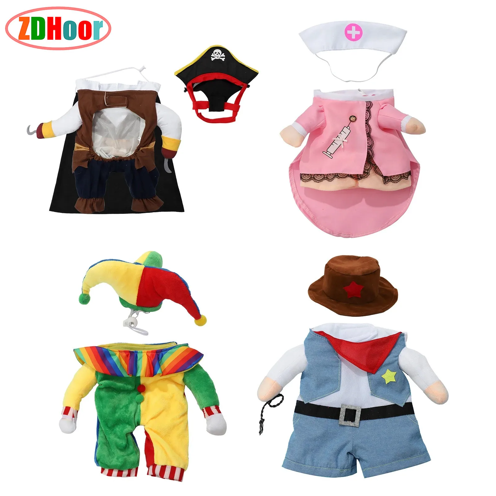 Pet Apparel Clothing Dog Cat Funny Halloween Cosplay Costumes Clothes for Festival Photos Props Dressing Up Party
Pet Apparel Clothing Dog Cat Funny Halloween Cosplay Costumes Clothes for Festival Photos Props Dressing Up Party