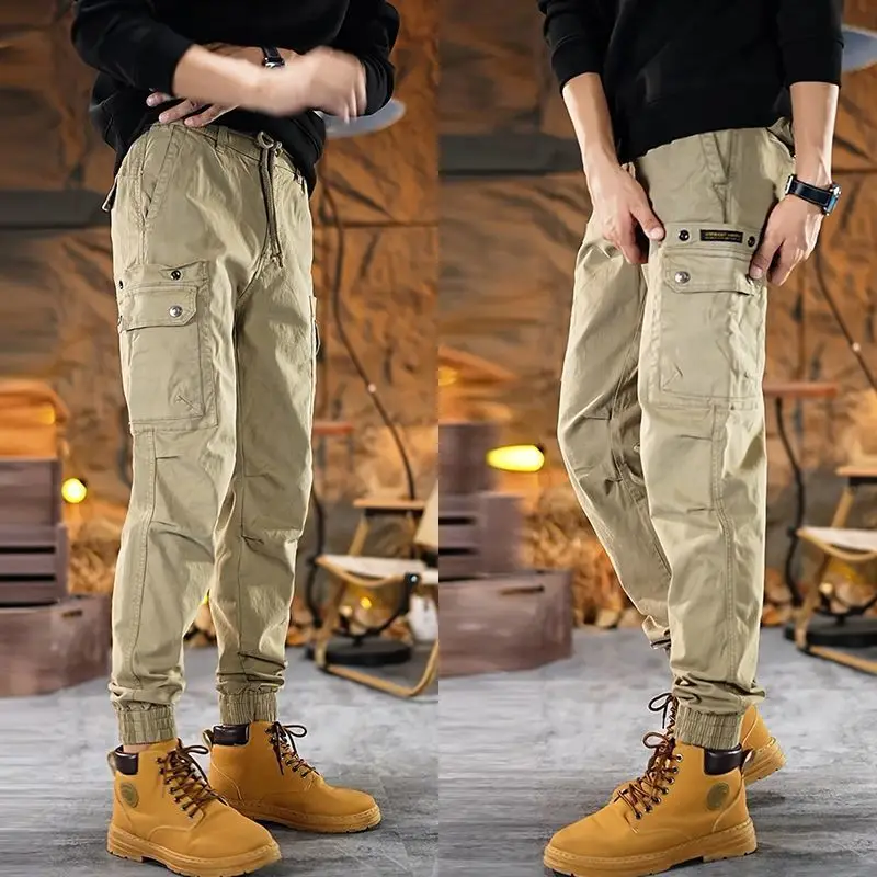 Мужские рабочие брюки свободного кроя для активного отдыха с эластичными манжетами, американского стиля, плотные, повседневные, для осени, зимы и весны
Мужские рабочие брюки свободного кроя для активного отдыха с эластичными манжетами, американского стиля, плотные, повседневные, для осени, зимы и весны