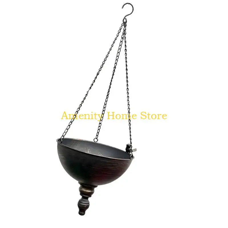 F26C Rural Iron Hanging Half Bucket Planter For Garden Balcony Decoration
F26C Rural Iron Hanging Half Bucket Planter For Garden Balcony Decoration