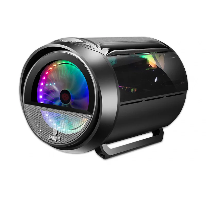 Wanjia Yuanqi Transparent Panoramic Round RGB Computer Desktop Gaming Internet Cafe Water Cooling Irregular Case
Wanjia Yuanqi Transparent Panoramic Round RGB Computer Desktop Gaming Internet Cafe Water Cooling Irregular Case