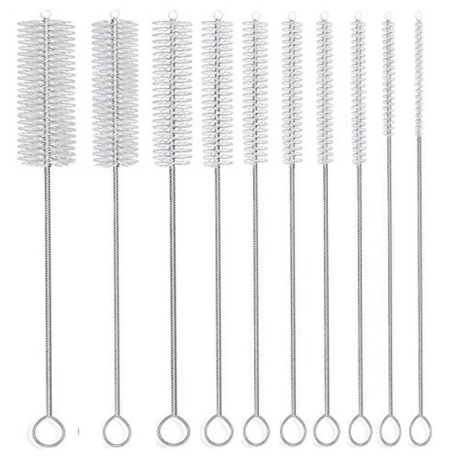 Long Straw Brush, Nylon Pipe Tube Cleaner 8-ihch 10 Different Diameters Set of 10
Long Straw Brush, Nylon Pipe Tube Cleaner 8-ihch 10 Different Diameters Set of 10