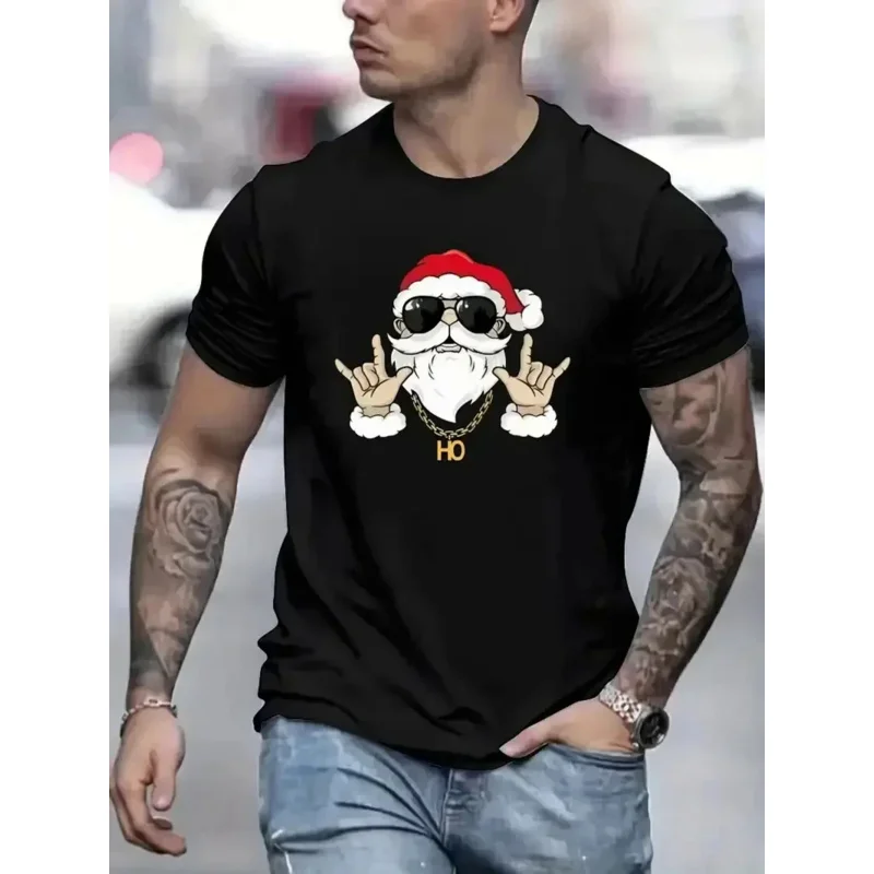 Santa Claus Printed T Shirt For Men Fashion Trend Oversized T-shirts Hip Hop Harajuku Streetwear Casual O-neck Short Sleeve Tops
Santa Claus Printed T Shirt For Men Fashion Trend Oversized T-shirts Hip Hop Harajuku Streetwear Casual O-neck Short Sleeve Tops