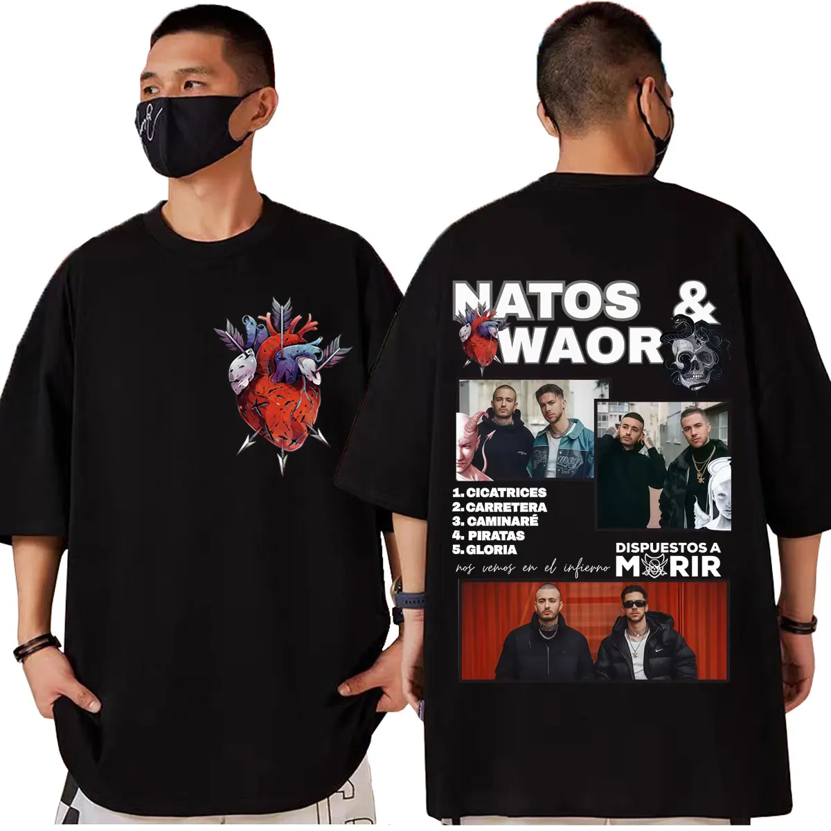 Rapper Natos Y Waor Graphic T Shirts Men Women Clothing Harajuku Hip Hop T-shirt Fashion Y2k Short Sleeve T-shirts Streetwear
Rapper Natos Y Waor Graphic T Shirts Men Women Clothing Harajuku Hip Hop T-shirt Fashion Y2k Short Sleeve T-shirts Streetwear