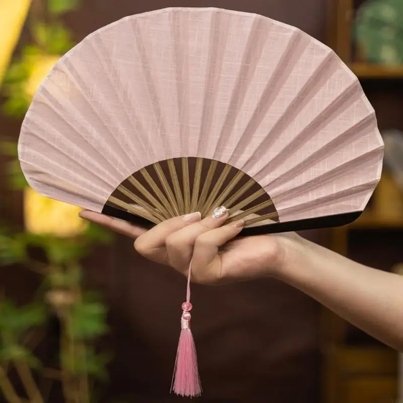 Cotton Linen Shell Fan Foldable Design Retro Type Hand Fan Chinese Gift Fan Y4QC
Cotton Linen Shell Fan Foldable Design Retro Type Hand Fan Chinese Gift Fan Y4QC