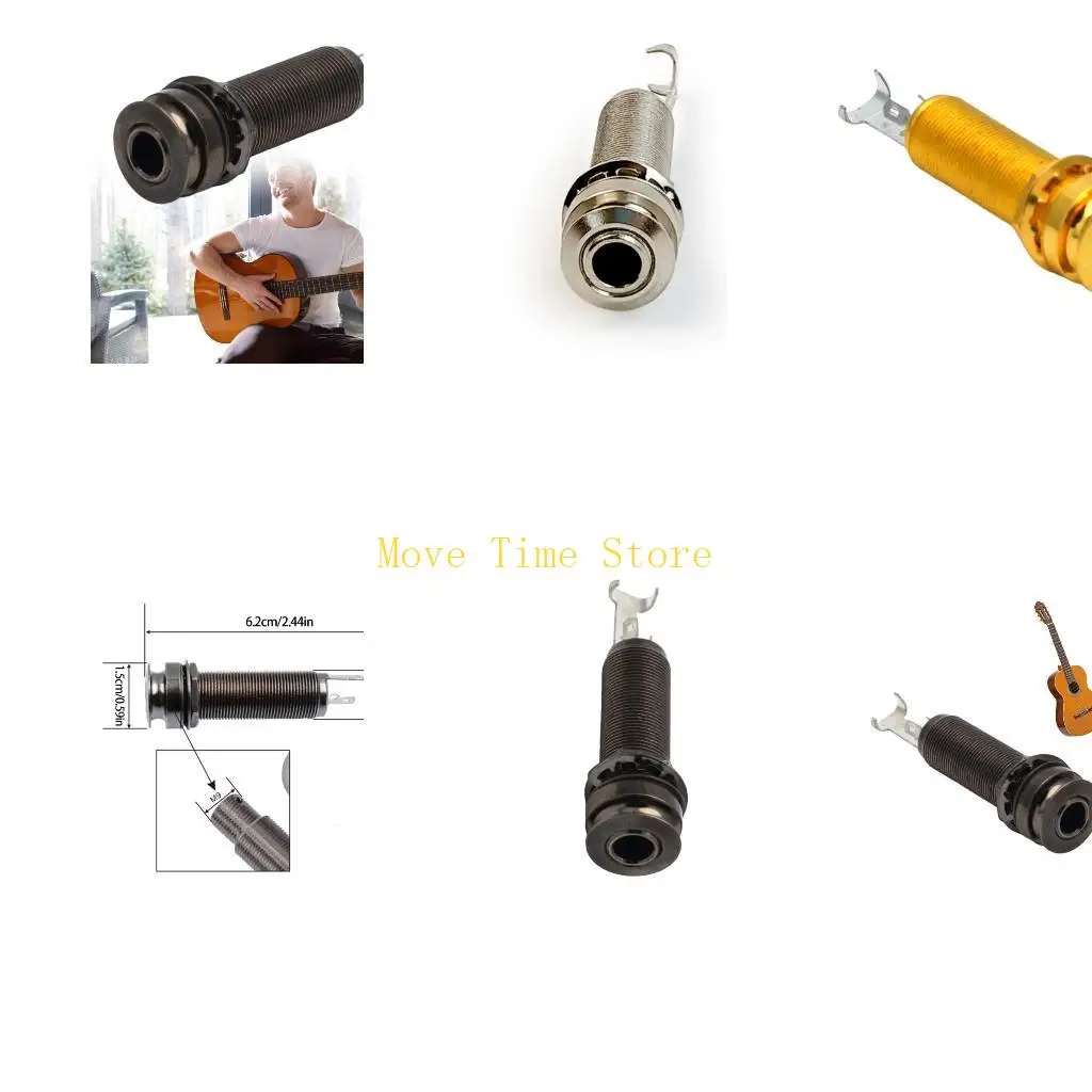 92ME Split Guitar Endpin Jacks With 4 Terminal Connectors For Acoustic Guitar
92ME Split Guitar Endpin Jacks With 4 Terminal Connectors For Acoustic Guitar