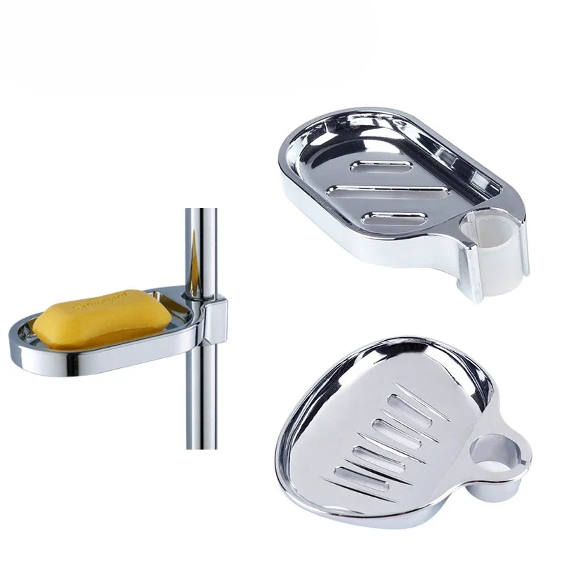 Chrome Clip-on Soap Tray Box 22-25mm Adjustable Shower Rail Slide Bar Soap Dish Plates Bathroom Shower Supply Accessories
Chrome Clip-on Soap Tray Box 22-25mm Adjustable Shower Rail Slide Bar Soap Dish Plates Bathroom Shower Supply Accessories