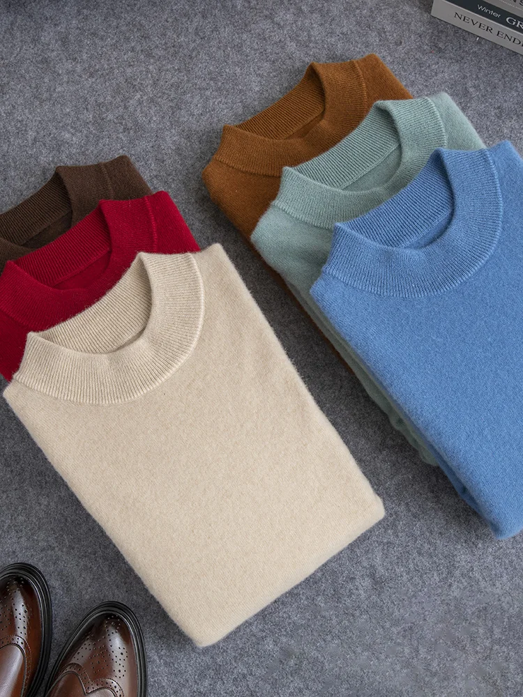 Soft Long Sleeve O-Neck 100% Merino Wool Knitwear Men's Pullovers Comfort Chic Simple Warm Casual Autumn Winter Business Tops
Soft Long Sleeve O-Neck 100% Merino Wool Knitwear Men's Pullovers Comfort Chic Simple Warm Casual Autumn Winter Business Tops