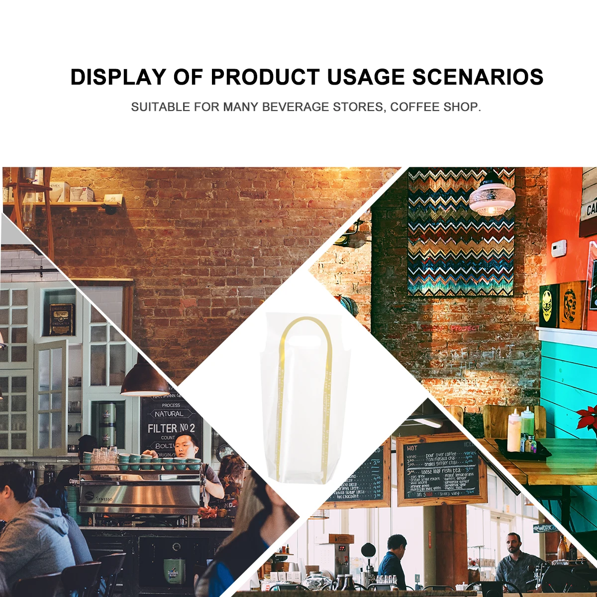 50 Pcs Clear Drink Bag Coffee Handbags Milk Tea Takeout Child Beverage Carrier Drinks
50 Pcs Clear Drink Bag Coffee Handbags Milk Tea Takeout Child Beverage Carrier Drinks