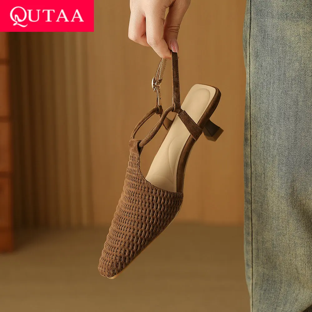QUTAA 2025 Sexy Women Slingbacks High Heels Sandals Shoes Pointed Toe Kid Suede Party Wedding Shoes Office Pumps Size 34-43
QUTAA 2025 Sexy Women Slingbacks High Heels Sandals Shoes Pointed Toe Kid Suede Party Wedding Shoes Office Pumps Size 34-43
