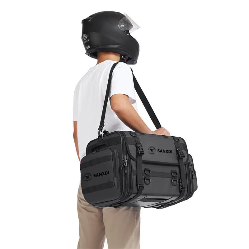 Motorcycle Rear Seat Bag Large Capacity Waterproof Motorcycle Travel Tail Bag Expandable Rider Helmet Backpack
Motorcycle Rear Seat Bag Large Capacity Waterproof Motorcycle Travel Tail Bag Expandable Rider Helmet Backpack