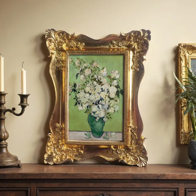 French Vintage Photo Frame Tabletop Decorative Ornate Gold Picture Frame for Wall Hanging Gift Home Decoration
French Vintage Photo Frame Tabletop Decorative Ornate Gold Picture Frame for Wall Hanging Gift Home Decoration