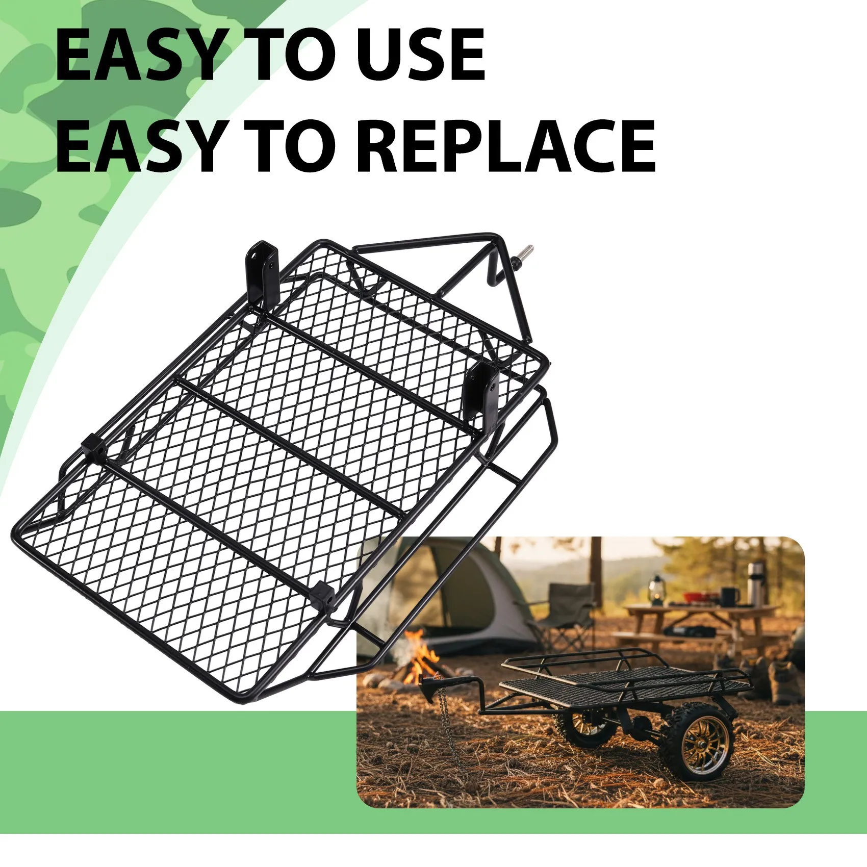 ABWE-For 1/10 Scale RC Remote Control Metal Simulation Trailer Frame For TRX-4 TRX4 Axial SCX10 SCX10 II SCX10 III Black
ABWE-For 1/10 Scale RC Remote Control Metal Simulation Trailer Frame For TRX-4 TRX4 Axial SCX10 SCX10 II SCX10 III Black