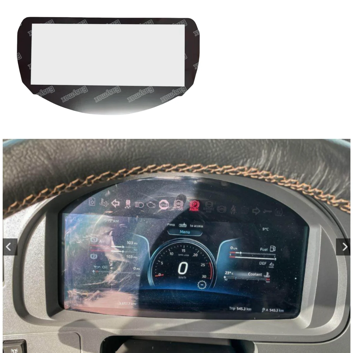 LCD Display Glass Cover for Kenworth K220 T680 W990 2023-2024 Dashboard Instrument Cluster Screen Repairment
LCD Display Glass Cover for Kenworth K220 T680 W990 2023-2024 Dashboard Instrument Cluster Screen Repairment
