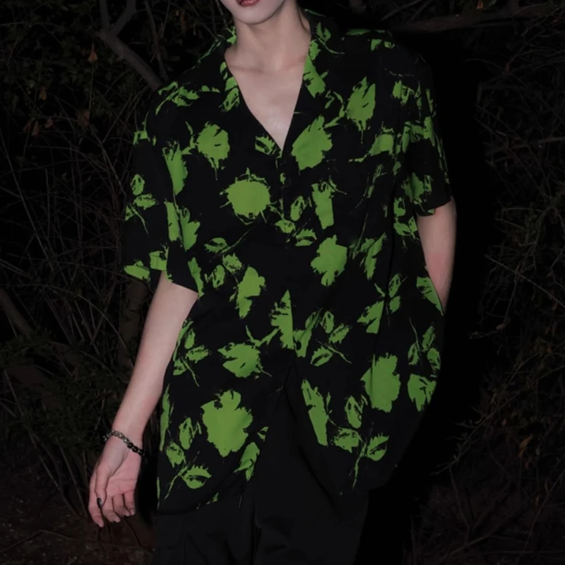 Shirt Short-sleeved Summer Retro New Style High-end Fashion Brand Thin Loose Casual Couple Shirt Trendy
Shirt Short-sleeved Summer Retro New Style High-end Fashion Brand Thin Loose Casual Couple Shirt Trendy